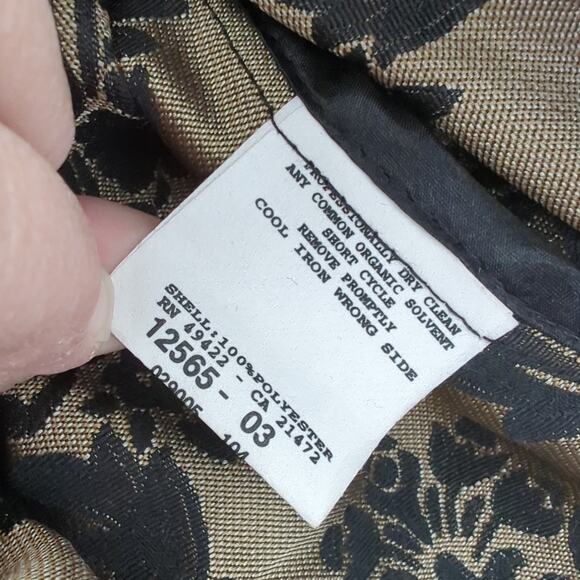 McClintock‎ Collection Vintage Womens Tapestry Jacket Sz 12 Witchy Metallic Gold - Picture 7 of 9